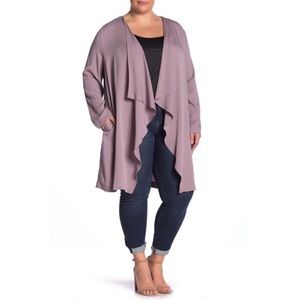 💁🏻‍♀️14th & Union Purple Draped Duster Coat